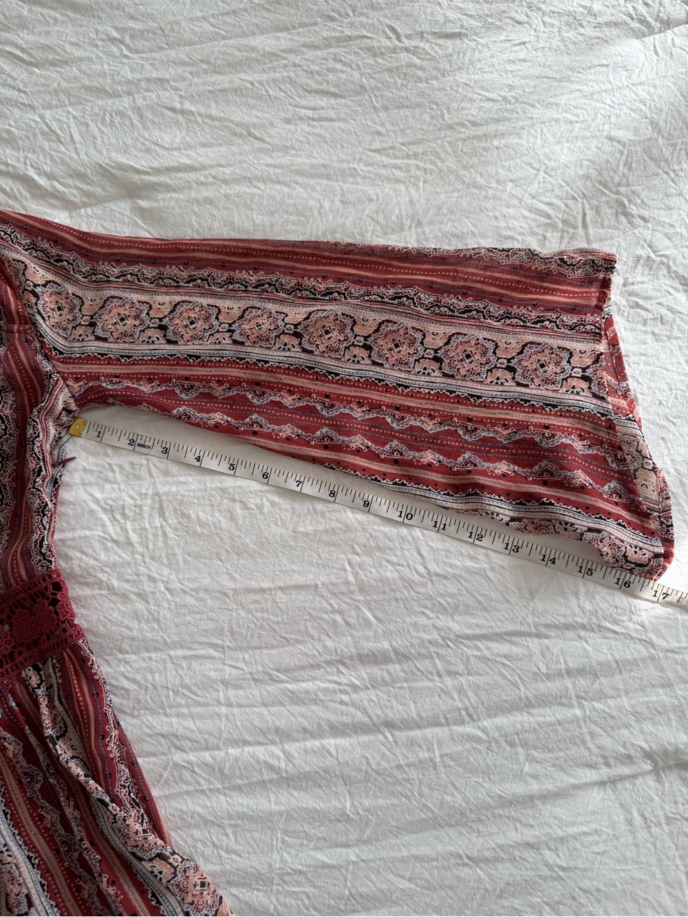 Hollister Boho Floral Print Scoop Neck Mini Dress in Dusty Rose - Picture 14 of 14